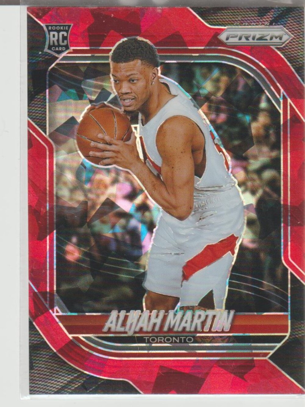 Alijah Martin 2025-26 Panini Prizm RC Red Ice Prizm Rookie Toronto #30